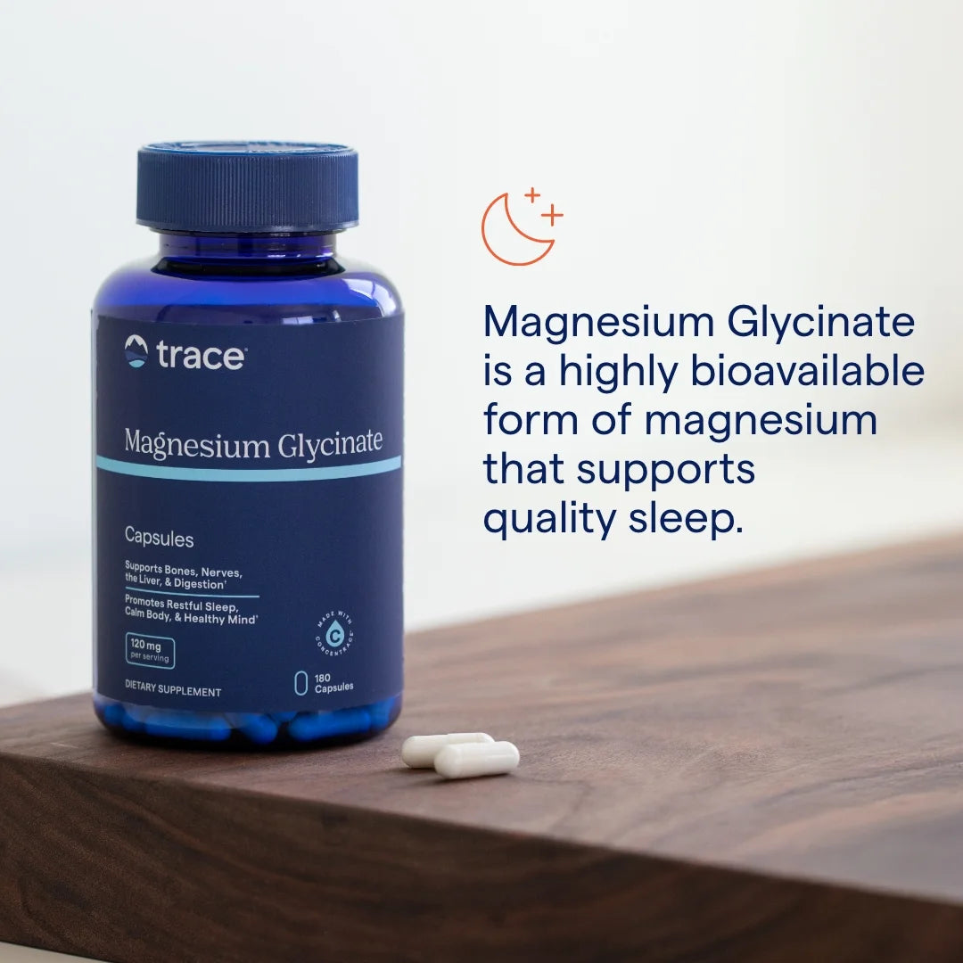 Minerals Magnesium Glycinate - Gentle Magnesium Glycinate Supplement for Healthy Sleep & Relaxation Support - Healthy Mind & Energy - Vegan - Gluten-Free - 180 Count (180 Servings)