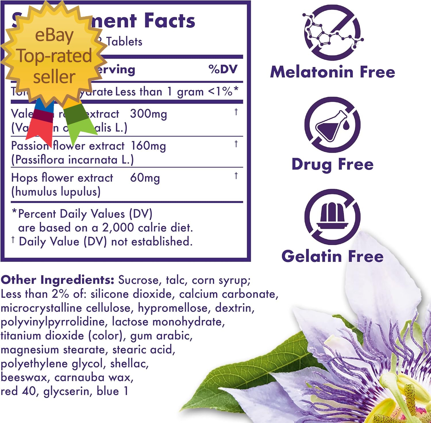 PURE Zzzs Restorative Herbal Sleep Tablets Free of and Hormones