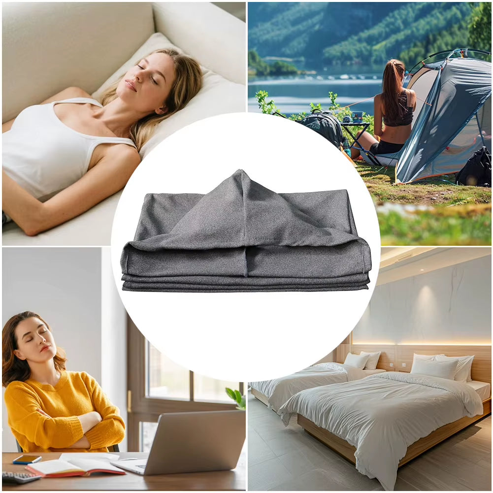 Portable Comfortable Sleeping Bag Travel Compression Blanket Air Conditioning Blankets Camping Sleeping Warm Bags for Adult Kids