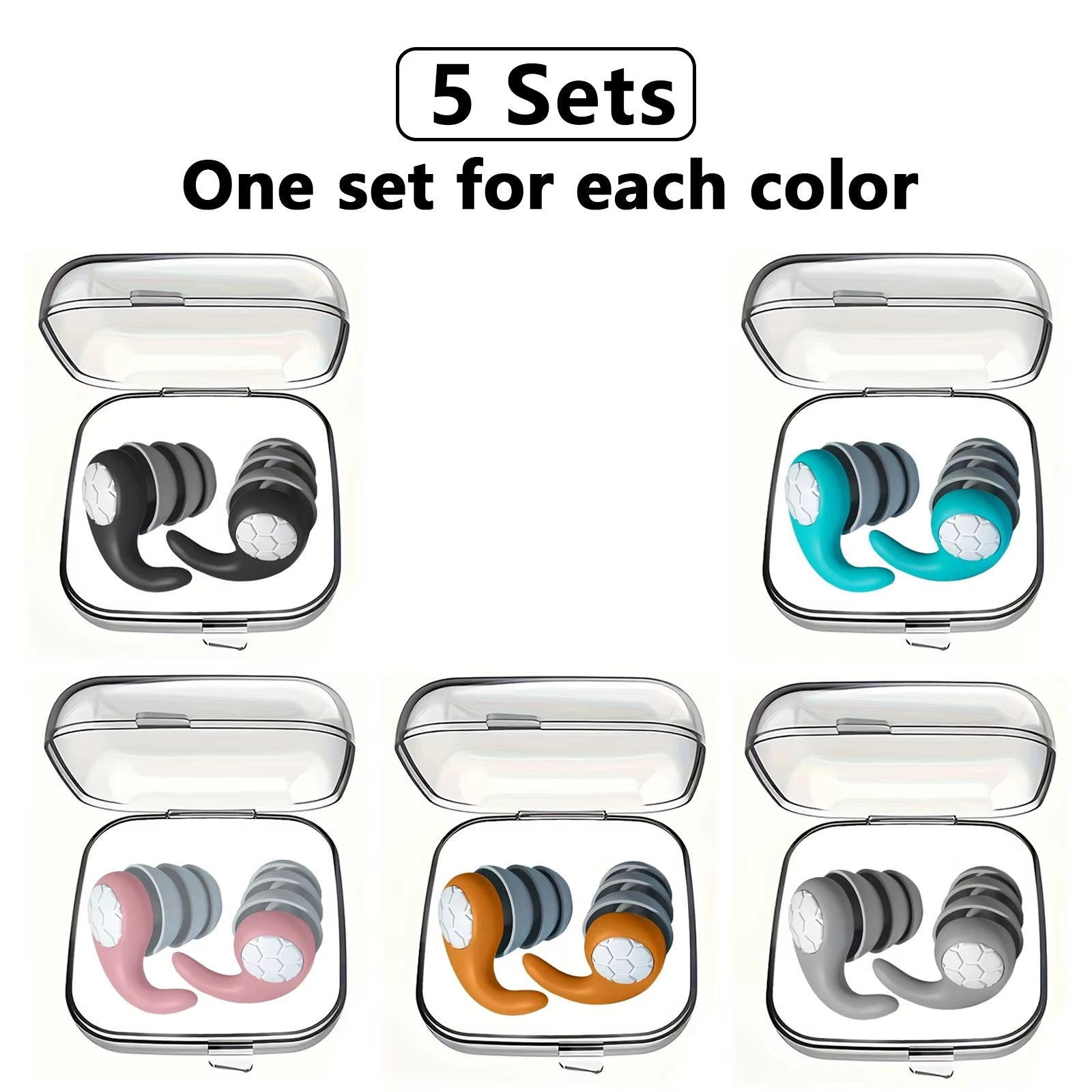 HUAK Sleeping Ear Plugs Noise Reduction Ear Protector Soft Nano Silica Gel Earplug Waterproof Tapones Para Dormir Earplugs