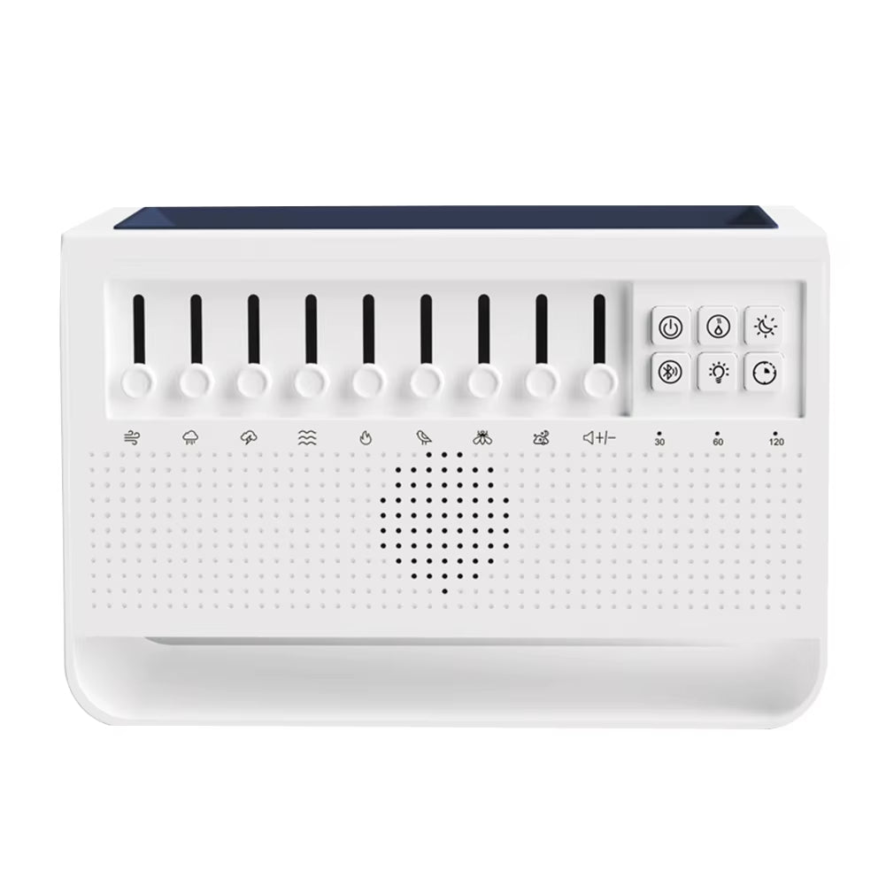 Dimmable Night Light with 8 Nature Sounds Bluetooth-Compatible Speaker Timing Aromatherapy Humidifier for Yoga Meditation