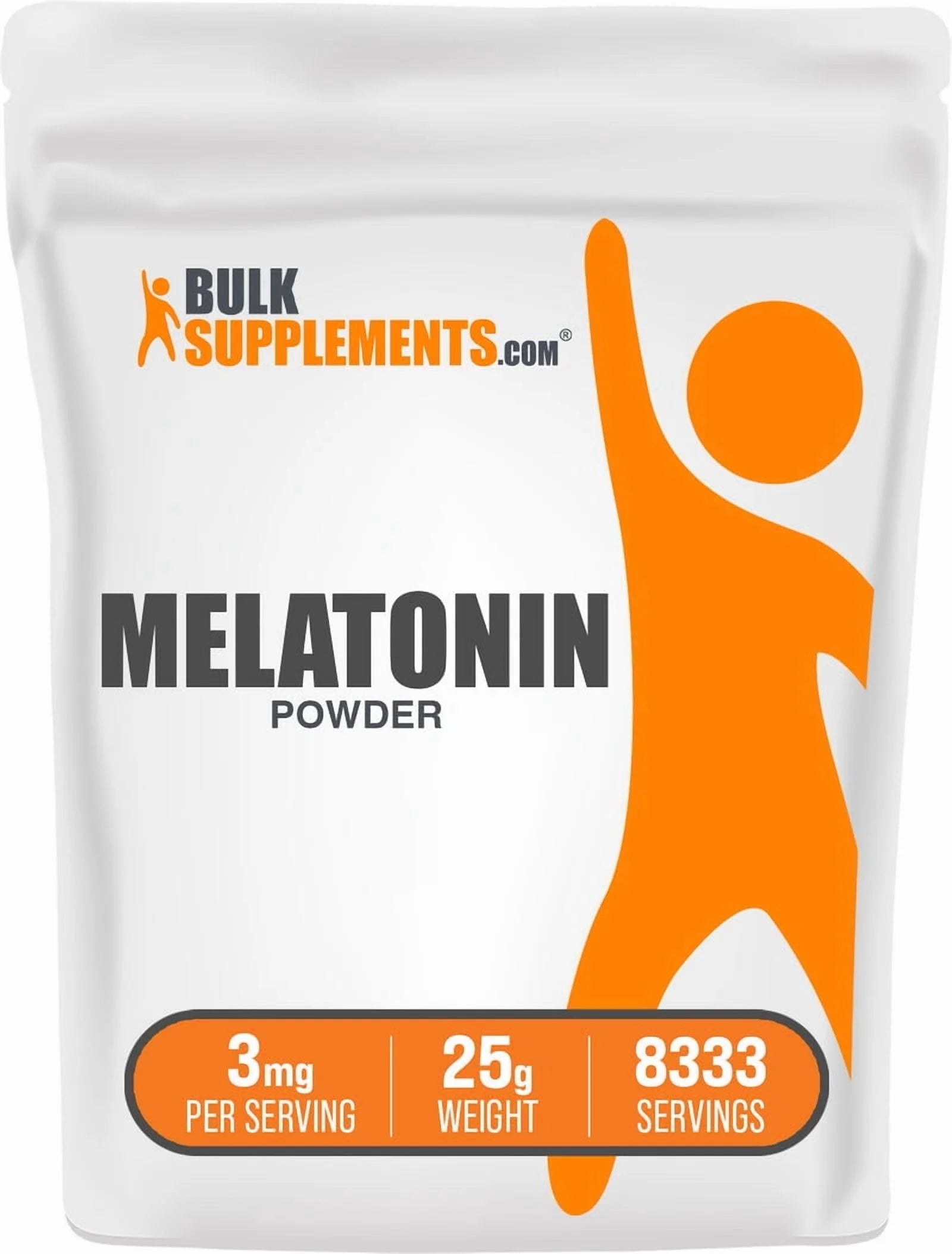 Bulksupplements Melatonin Powder - Melatonin Supplement, for Sleep Support - 3Mg per Serving, 25G (0.88 Oz)