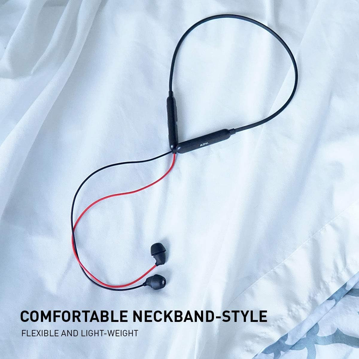 Sleeper Wireless Earbuds Flexible Silicone Lightweight Compact Earphones – Perfect for Noise Isolation, Sleep, ASMR, Travel, Meditation & Relaxation, Binaural - Black