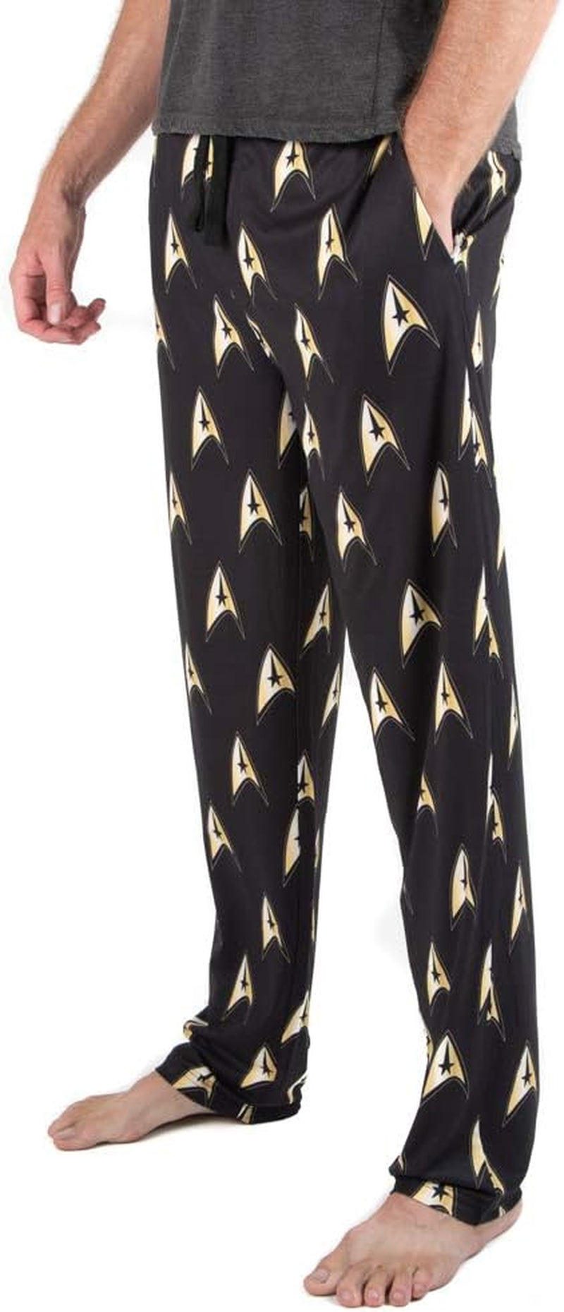 STAR TREK Black Starfleet AOP Sleep Pajama Pants