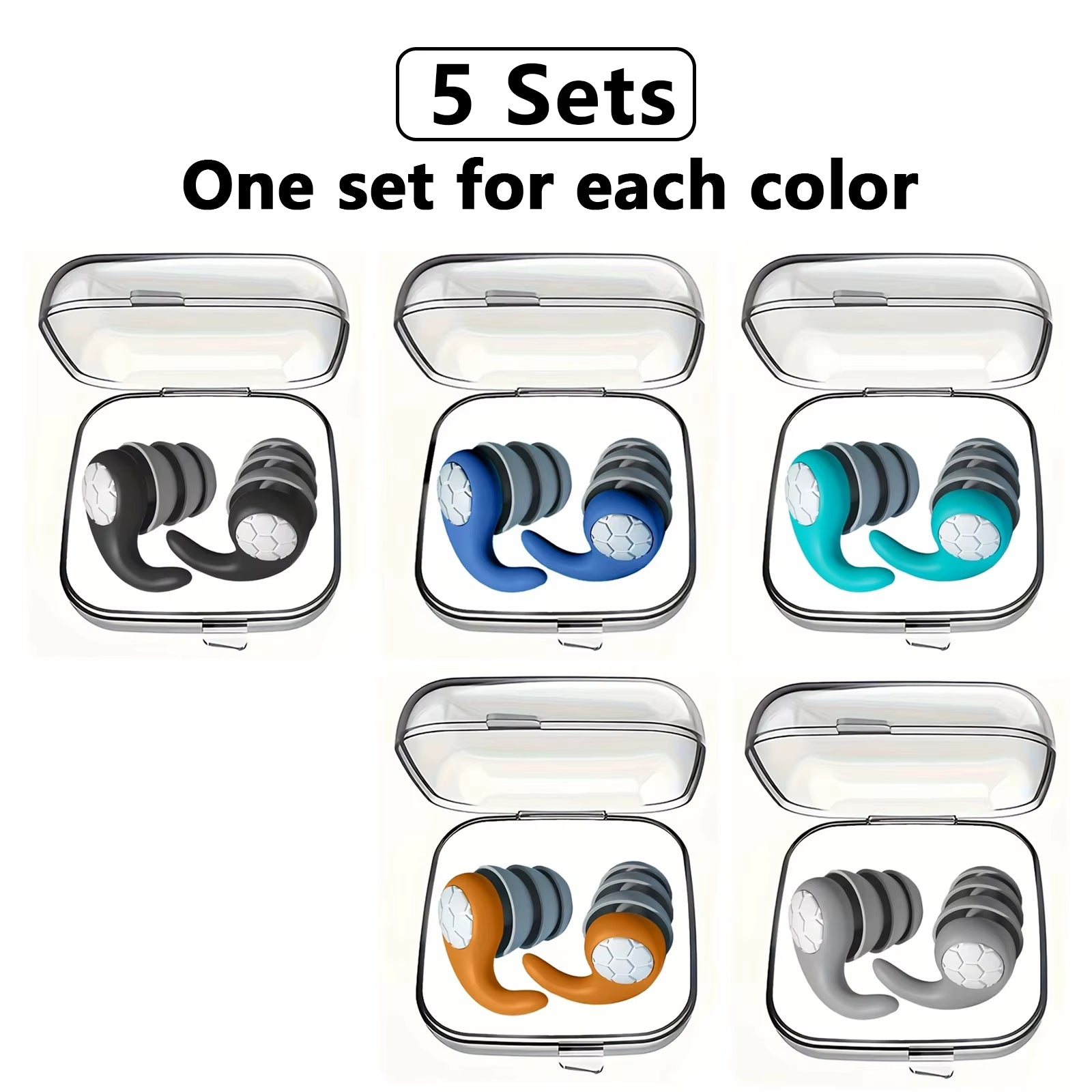 HUAK Sleeping Ear Plugs Noise Reduction Ear Protector Soft Nano Silica Gel Earplug Waterproof Tapones Para Dormir Earplugs