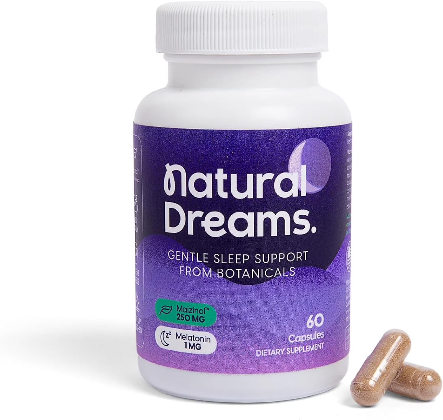 Natural Dreams - Natural Sleep Aid, Non-Habit Forming Sleep Supplement W/ Valerian Root Extract, Melatonin, & Maizinol, 30 Ct