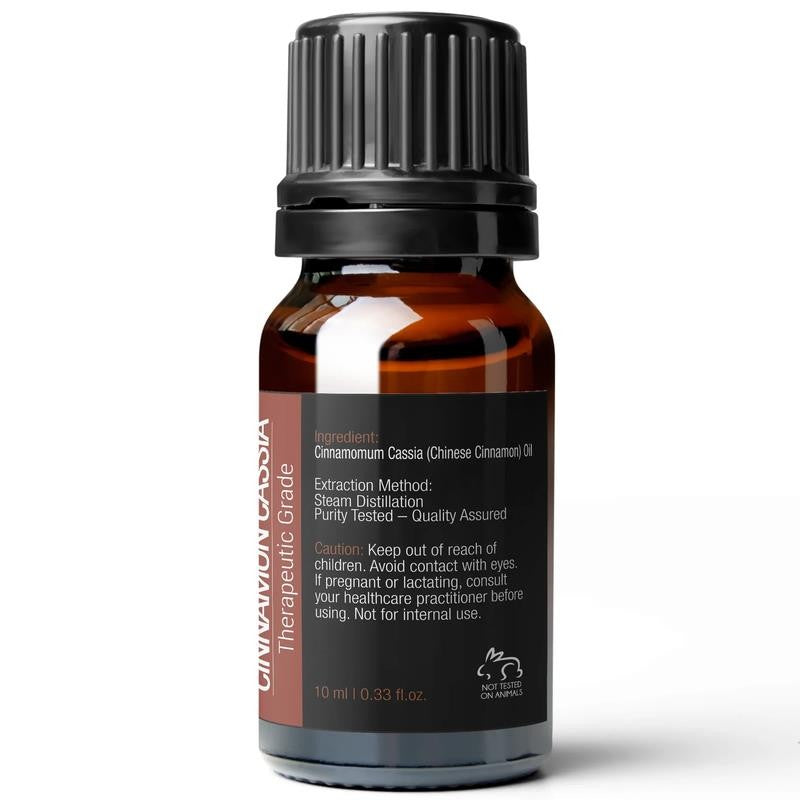 Cinnamon Cassia Essential Oil for Skin and Hair, Therapeutic Grade Oil 10Ml By