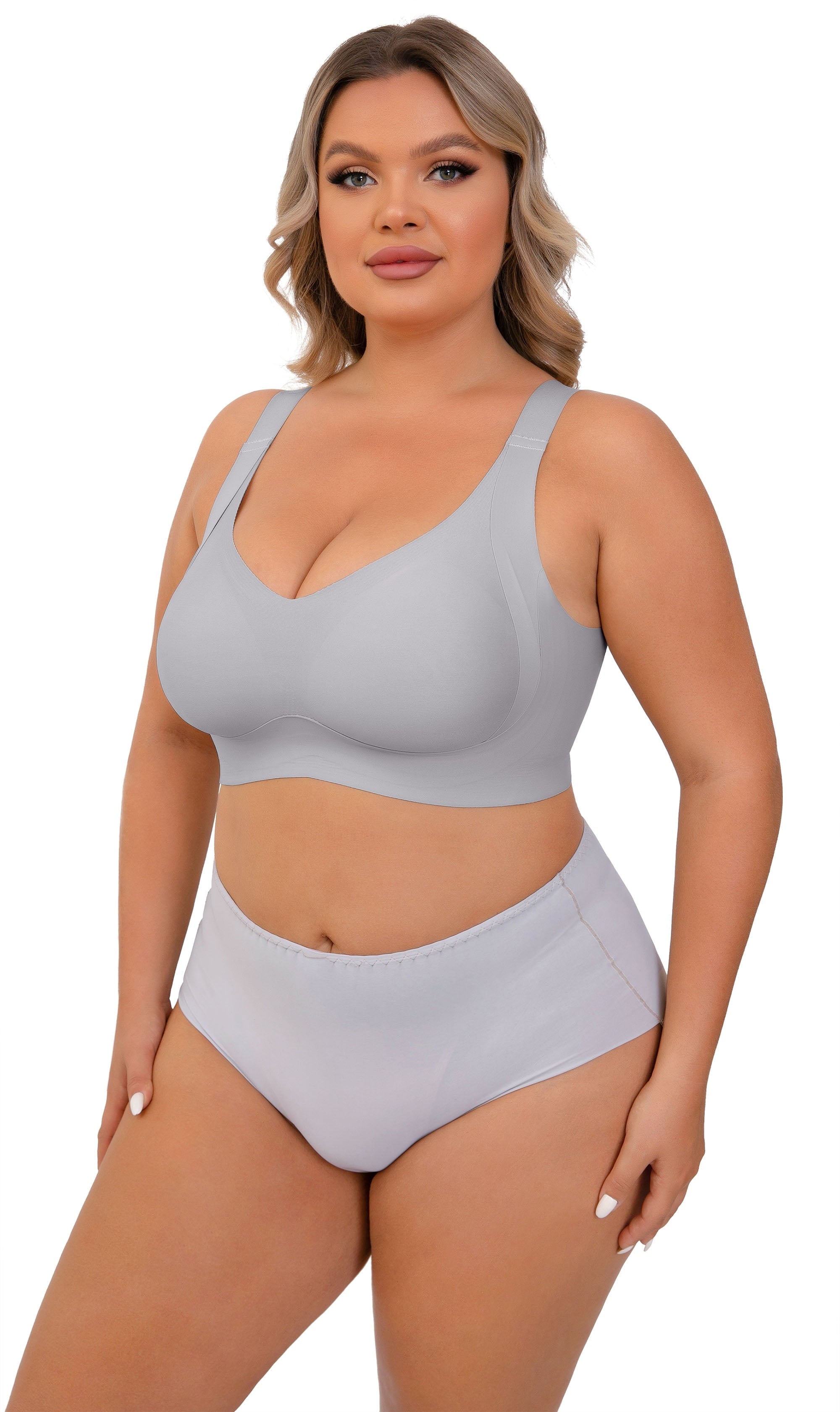 plus Size Everyday Bras for Women Full Coverage Soft Sleep Wirefree Bras New Upgrade