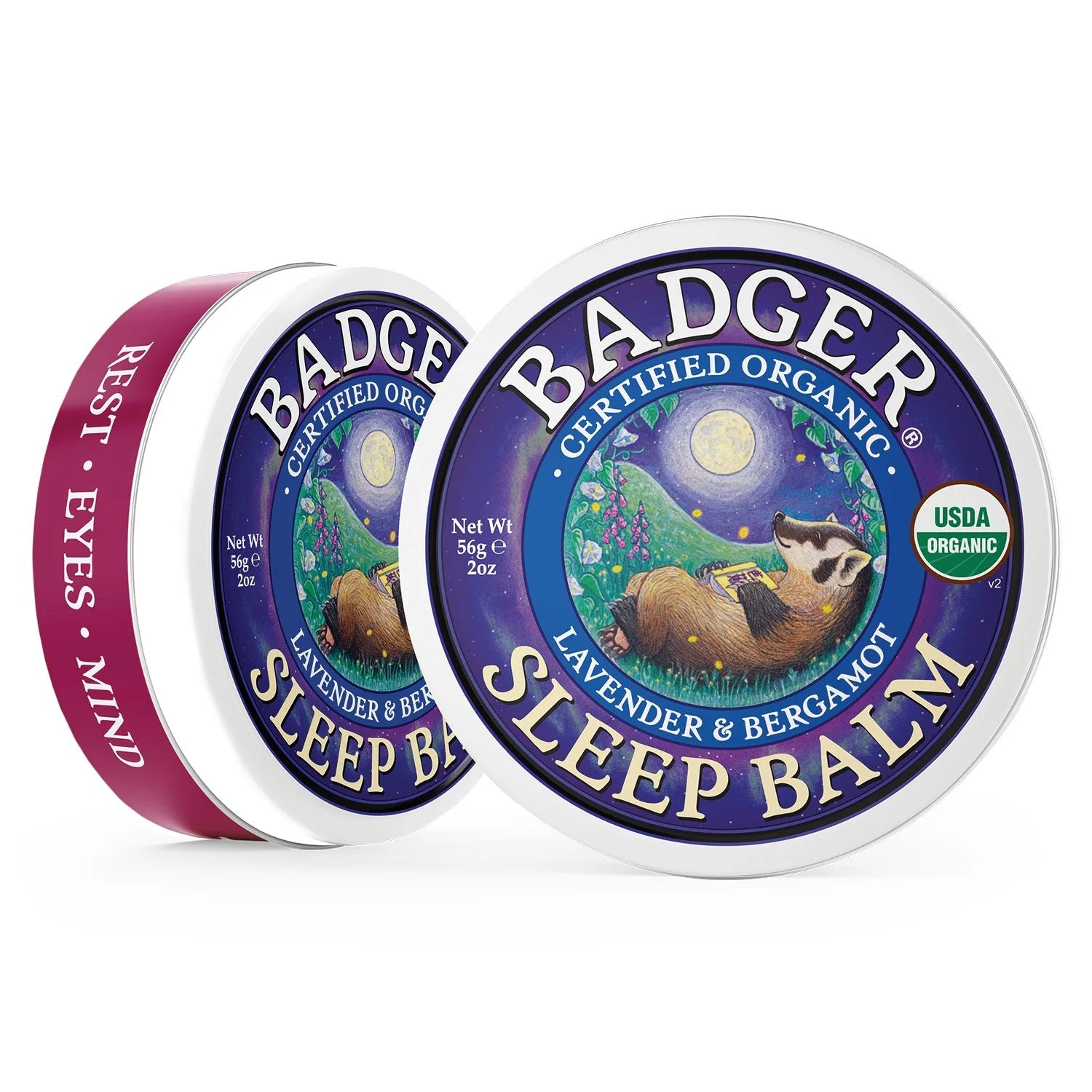 Natural Sleep Balm, Lavender and Bergamot, 0.75 Oz (2 Pack)