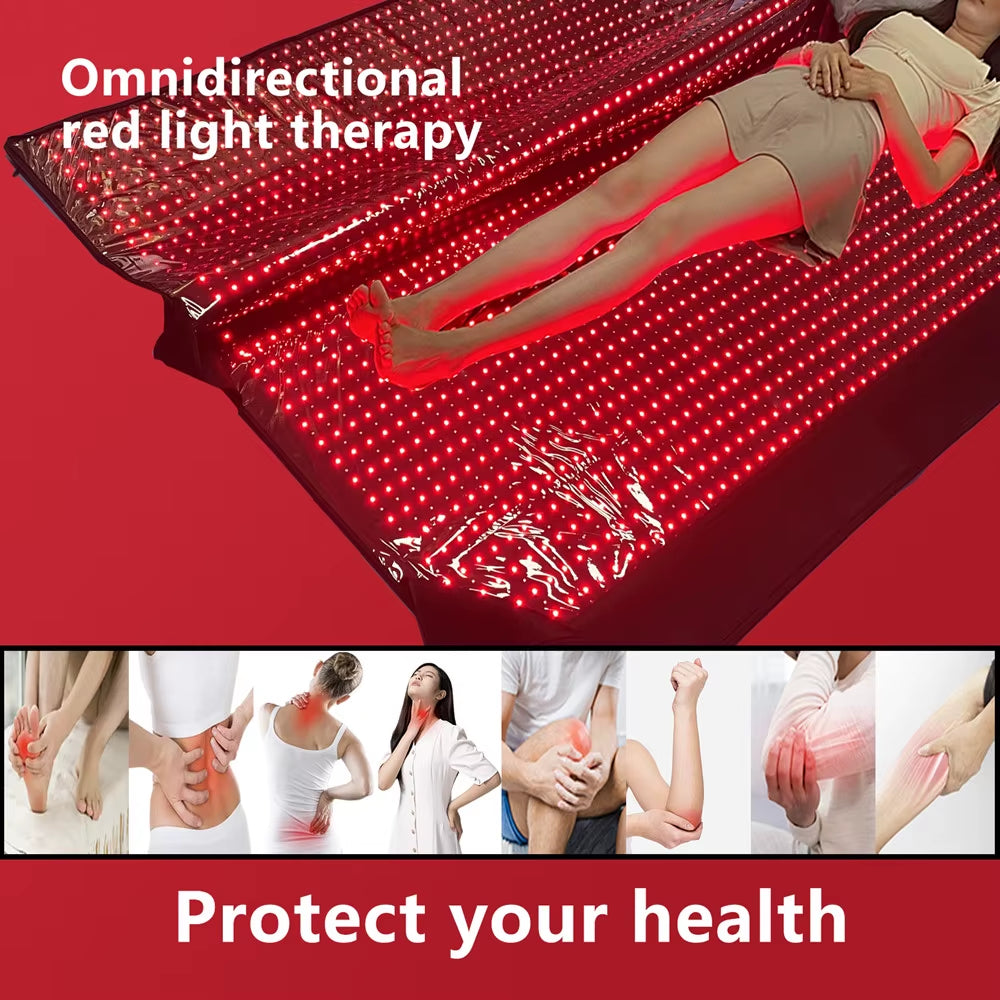 Home Salon Beauty Use Infrared Sauna Bed Full Body Pain Relief Heating Blanket Detox Heated Red Light Therapy Sleeping Bag