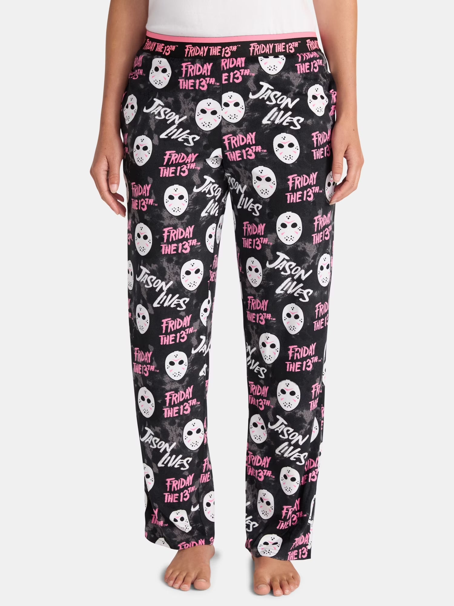 Friday the 13Th Women'S Halloween Velour Sleep Pants, Sizes XS-3X