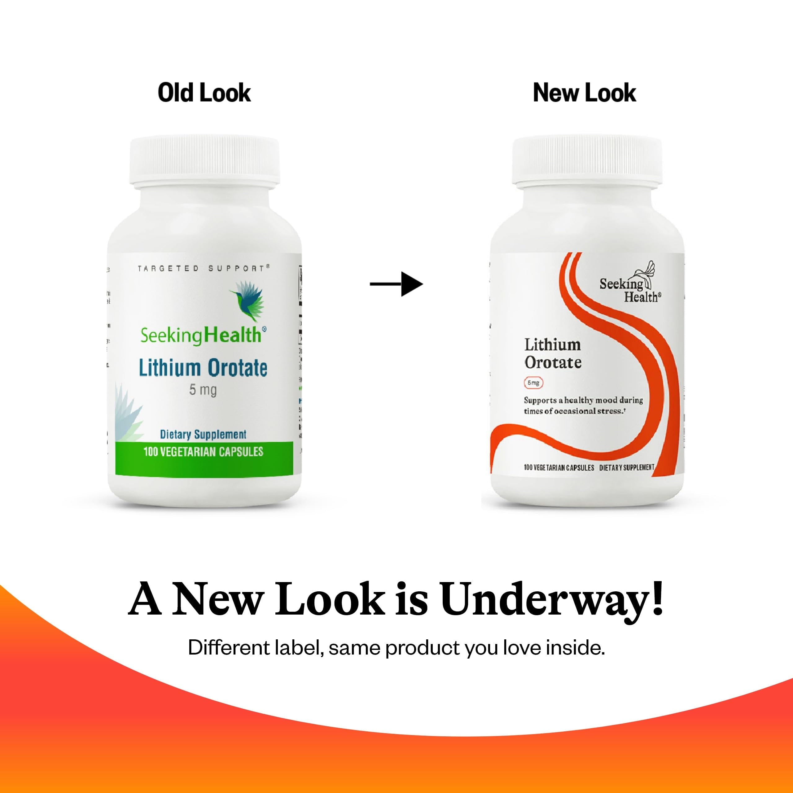 Lithium Orotate - Mineral Supplement Supports Brain Health & Memory - Non-Gmo & Gluten-Free Formula with Low Serving of Lithium - 5 Mg, 100 Capsules
