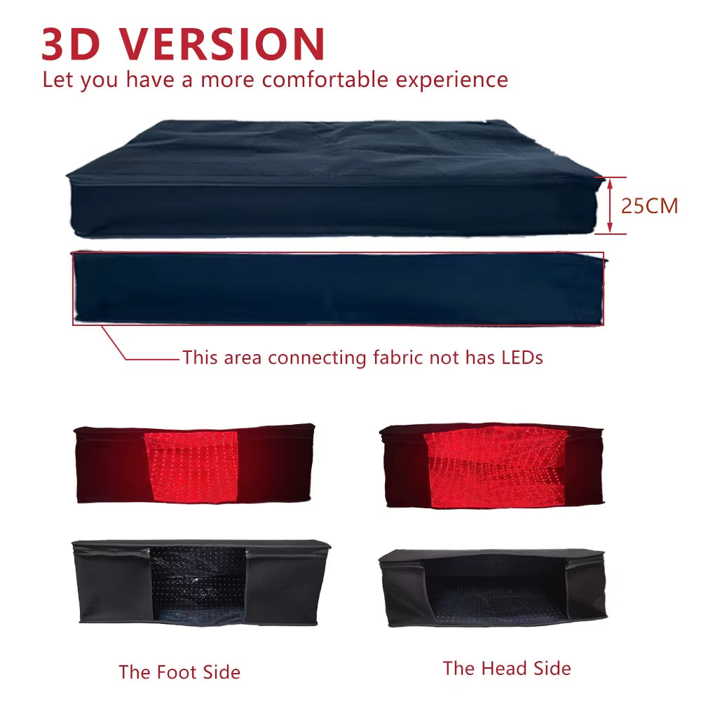 Home Salon Beauty Use Infrared Sauna Bed Full Body Pain Relief Heating Blanket Detox Heated Red Light Therapy Sleeping Bag