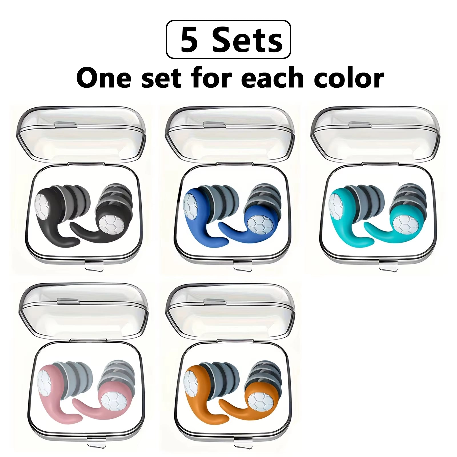 HUAK Sleeping Ear Plugs Noise Reduction Ear Protector Soft Nano Silica Gel Earplug Waterproof Tapones Para Dormir Earplugs