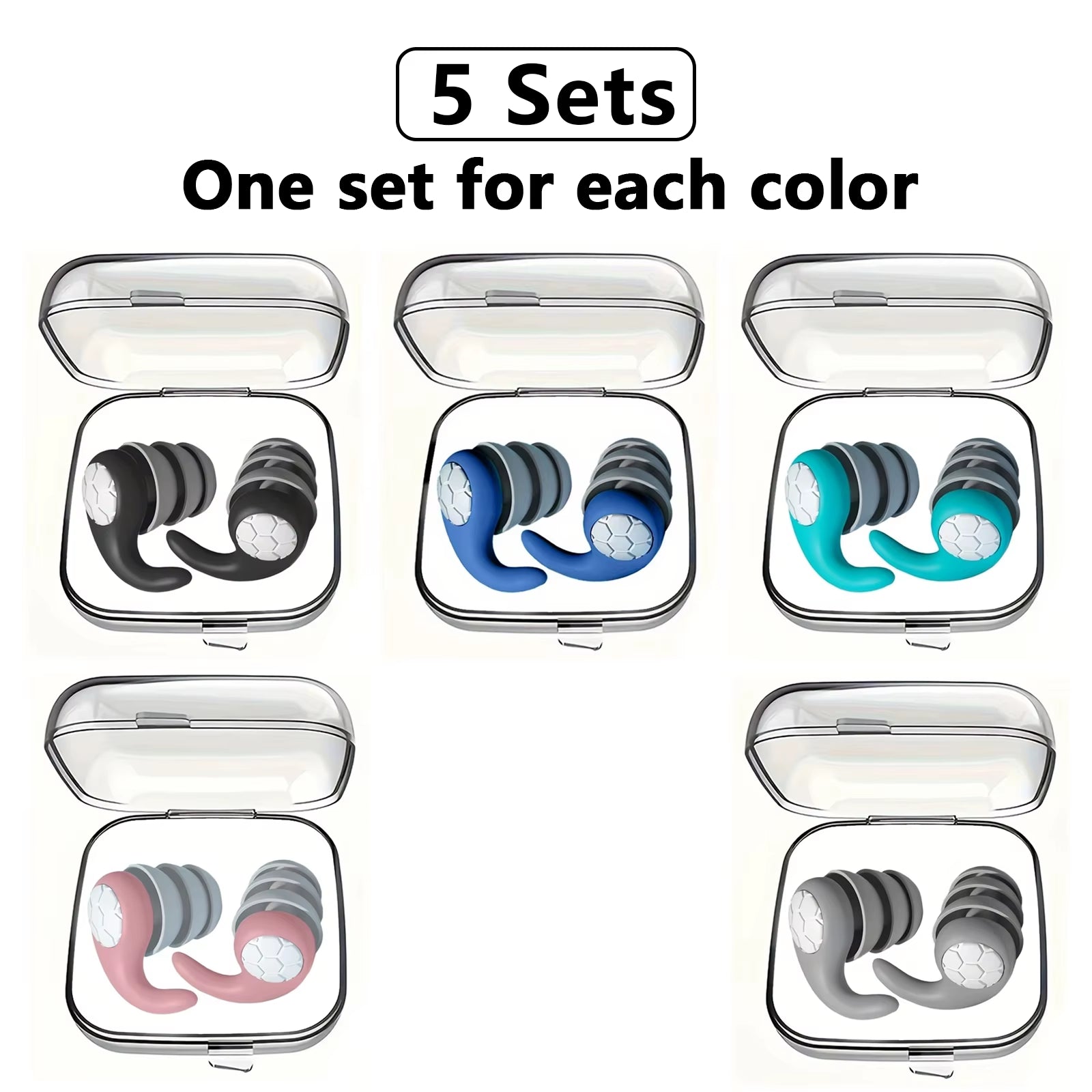 HUAK Sleeping Ear Plugs Noise Reduction Ear Protector Soft Nano Silica Gel Earplug Waterproof Tapones Para Dormir Earplugs