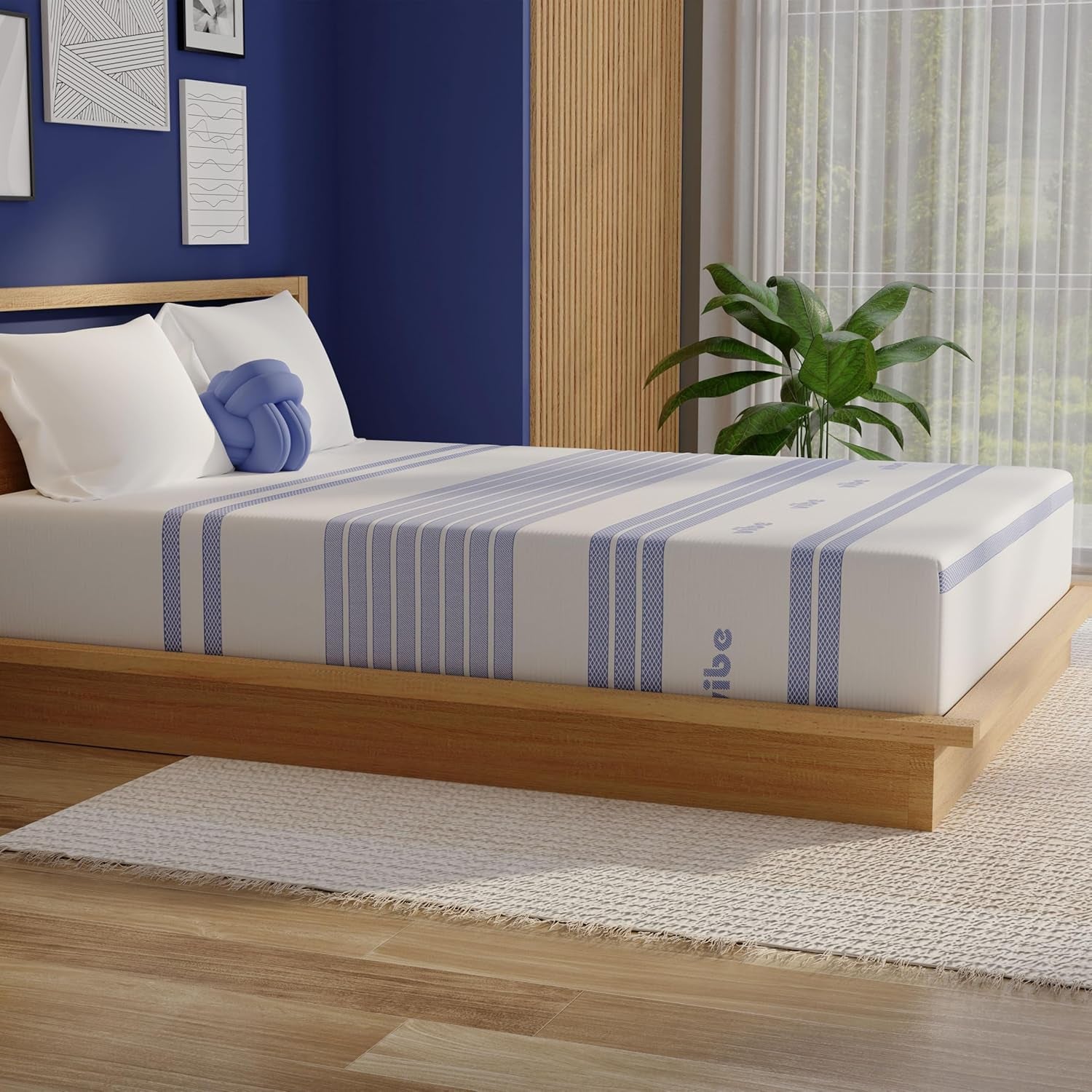 Gel Memory Foam Mattress, 12-Inch Certipur-Us Certified Bed-In-A-Box, Queen, White