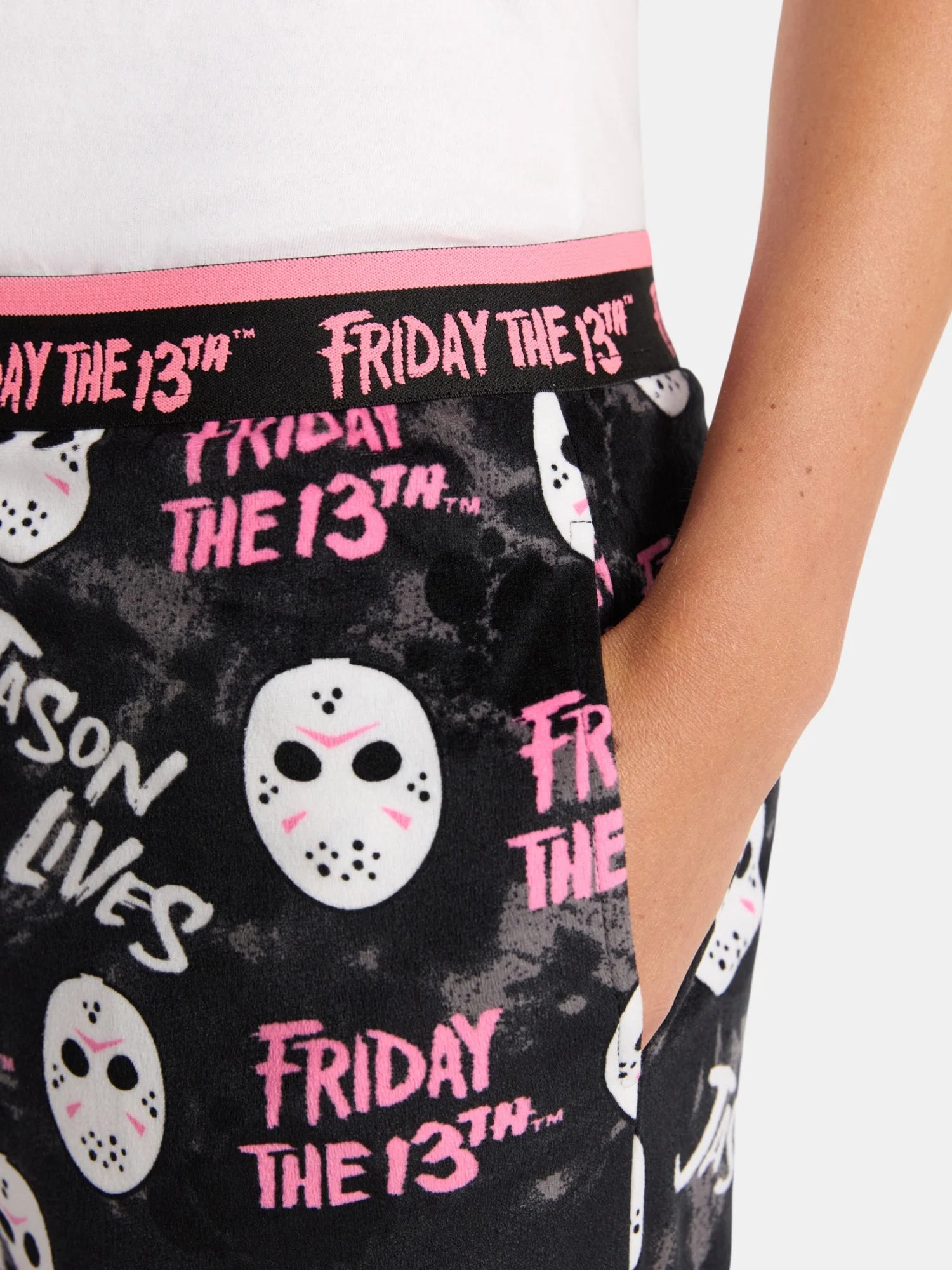 Friday the 13Th Women'S Halloween Velour Sleep Pants, Sizes XS-3X