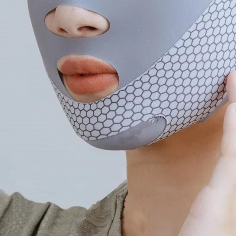 Face-Lift with Sleep Face V Shaper Facial Slimming Bandage Relaxation Shape Lift Reduce Double Chin Face Thining Band Massage
