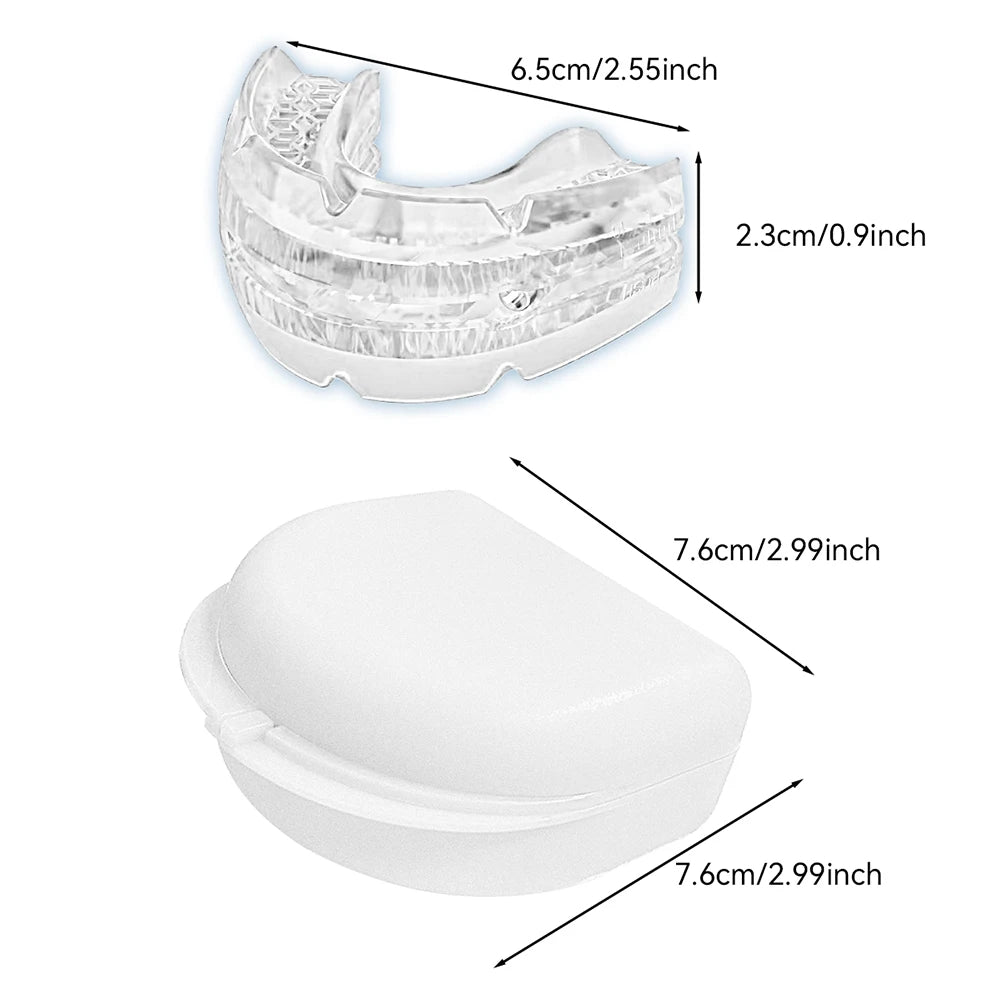 Anti Snoring Mouth Guard Improve Sleeping Adjustable Snoring Mouth Guard Anti-Snoring Mouthpiece Sleeping Devices for Men Women