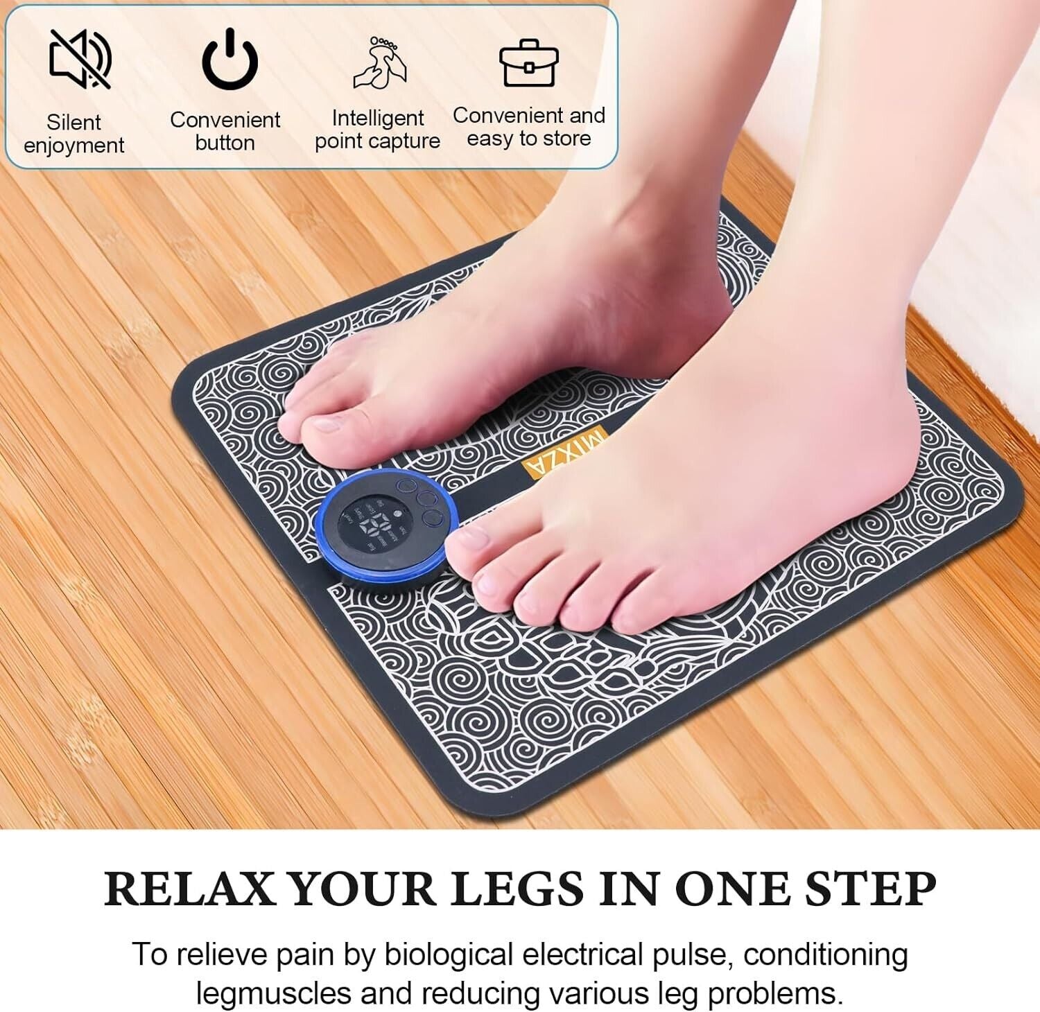 EMS Foot Massager Leg Reshaping Electric Deep Kneading Muscle Pain Relax Machine
