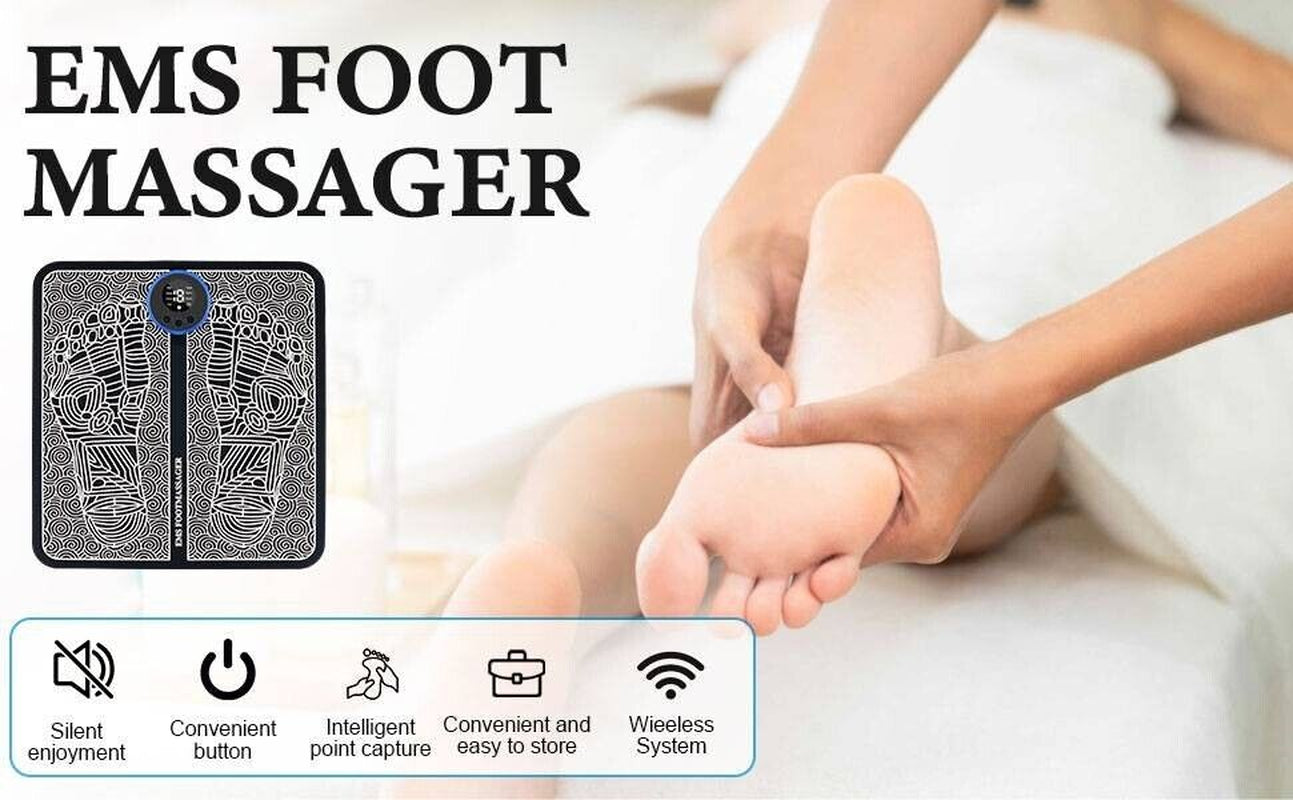 EMS Foot Massager Leg Reshaping Electric Deep Kneading Muscle Pain Relax Machine