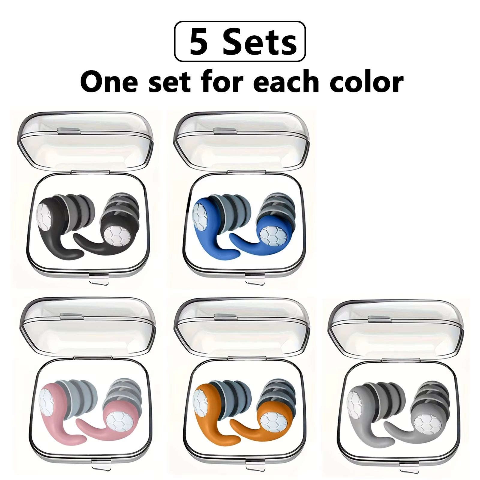 HUAK Sleeping Ear Plugs Noise Reduction Ear Protector Soft Nano Silica Gel Earplug Waterproof Tapones Para Dormir Earplugs