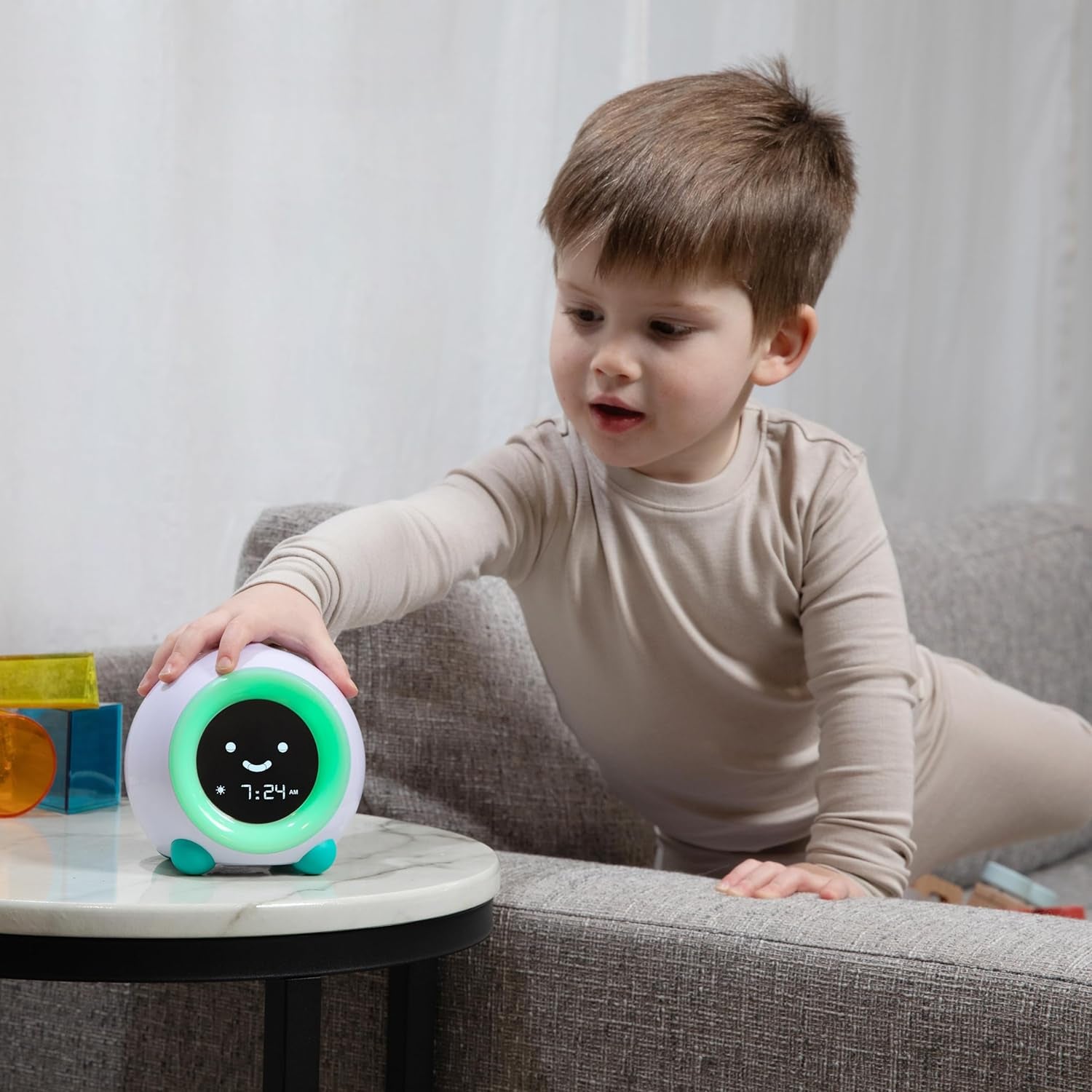 Mella: Kids Alarm Clock, Ready to Rise Children'S Sleep Trainer, Night Light, Sound Machine and OK to Wake for Toddlers and Kids - Bright Purple (Updated 2025)
