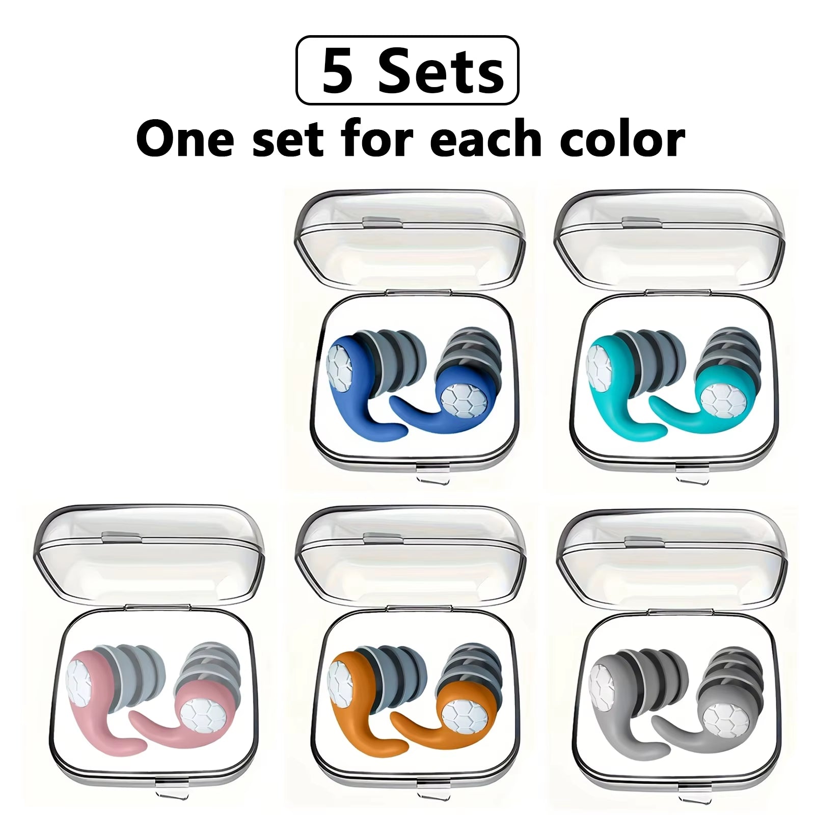 HUAK Sleeping Ear Plugs Noise Reduction Ear Protector Soft Nano Silica Gel Earplug Waterproof Tapones Para Dormir Earplugs