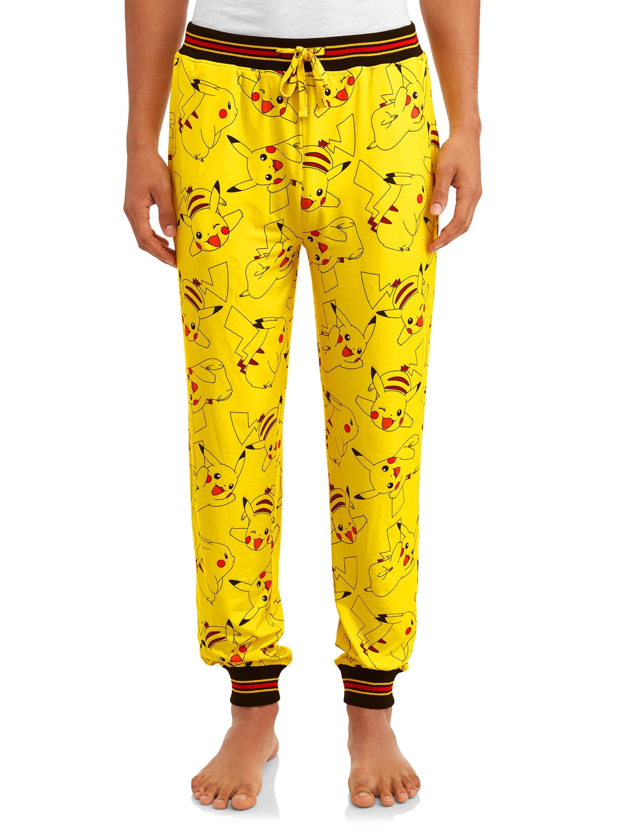 Pokémon Printed Pockets Elastic Waistband Sleep Pants Pajamas Mens 1 Pack
