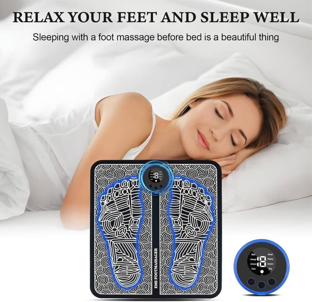 EMS Foot Massager Leg Reshaping Electric Deep Kneading Muscle Pain Relax Machine