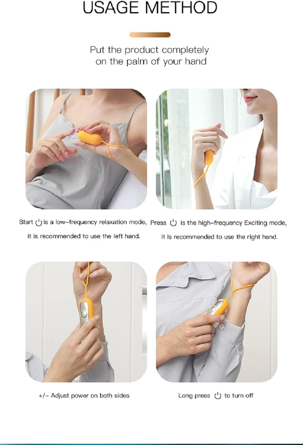 Sleep Aid Instrument - Hand Held Ergonomic Sleep Assistant Machine for Improve Sleep, Bright Yellow