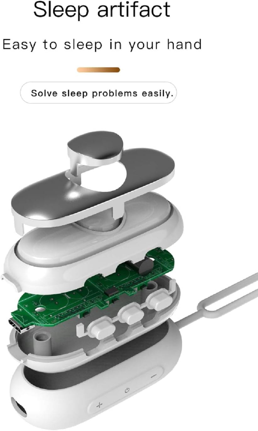Sleep Aid Instrument - Hand Held Ergonomic Sleep Assistant Machine for Improve Sleep, Bright Yellow