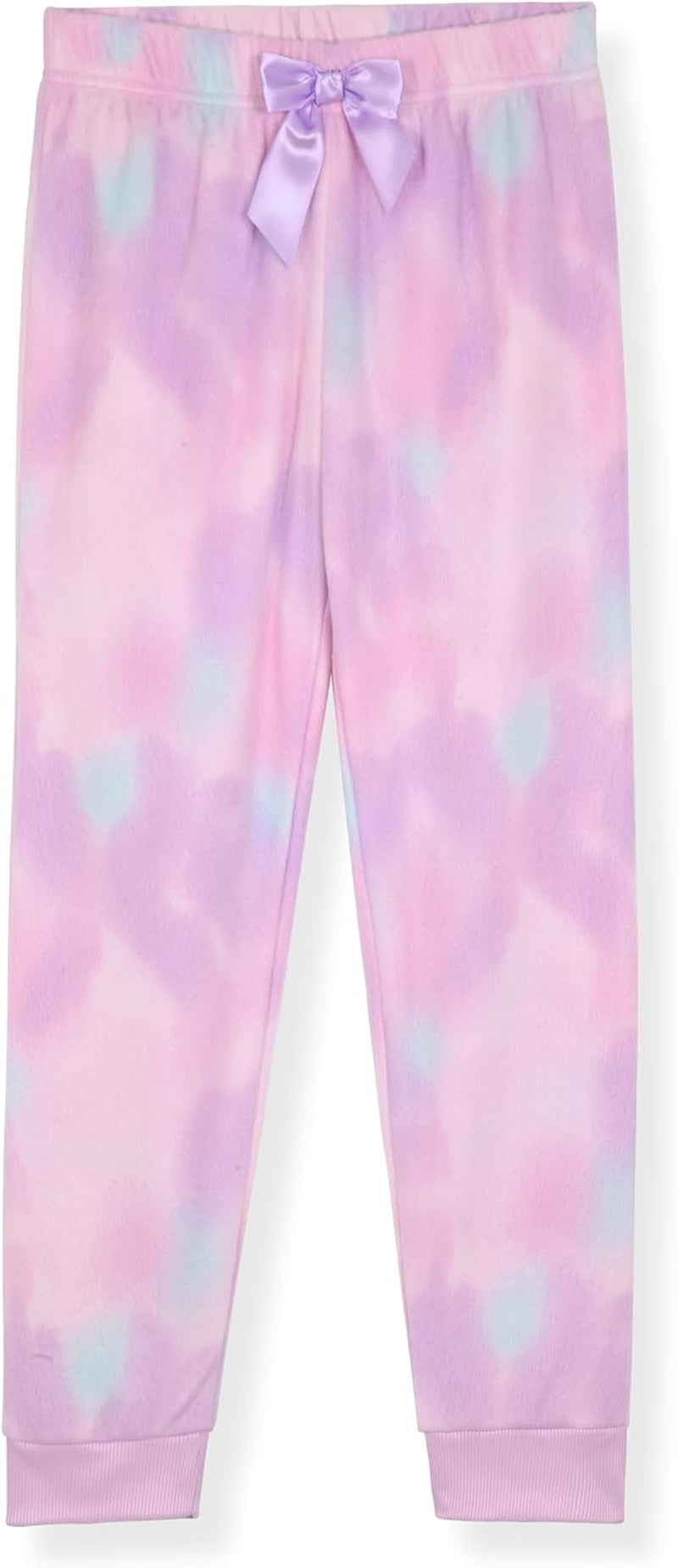Girls Fleece Pajama Set Long Sleeve Tops & Fleece Pants Soft Kids Sleepwear Multipack Cute Prints Sizes 4-14