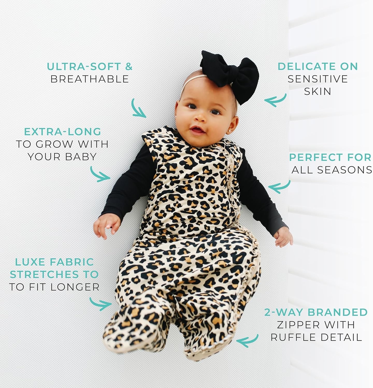 Baby Sleep Sacks - Sleeveless Swaddle Sacks & Sleeping Bags - Extra Long 2 Way Zipper - 1 TOG