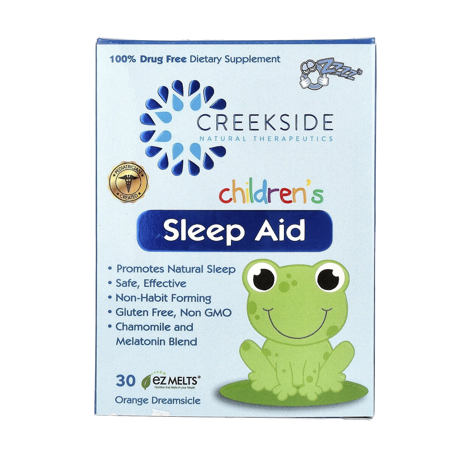 Children'S Sleep Aid, Orange Dream Flavored EZ Melt Tablets, 30 Ct
