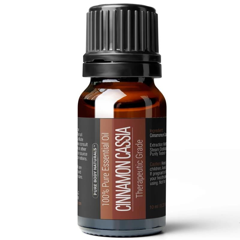 Cinnamon Cassia Essential Oil for Skin and Hair, Therapeutic Grade Oil 10Ml By