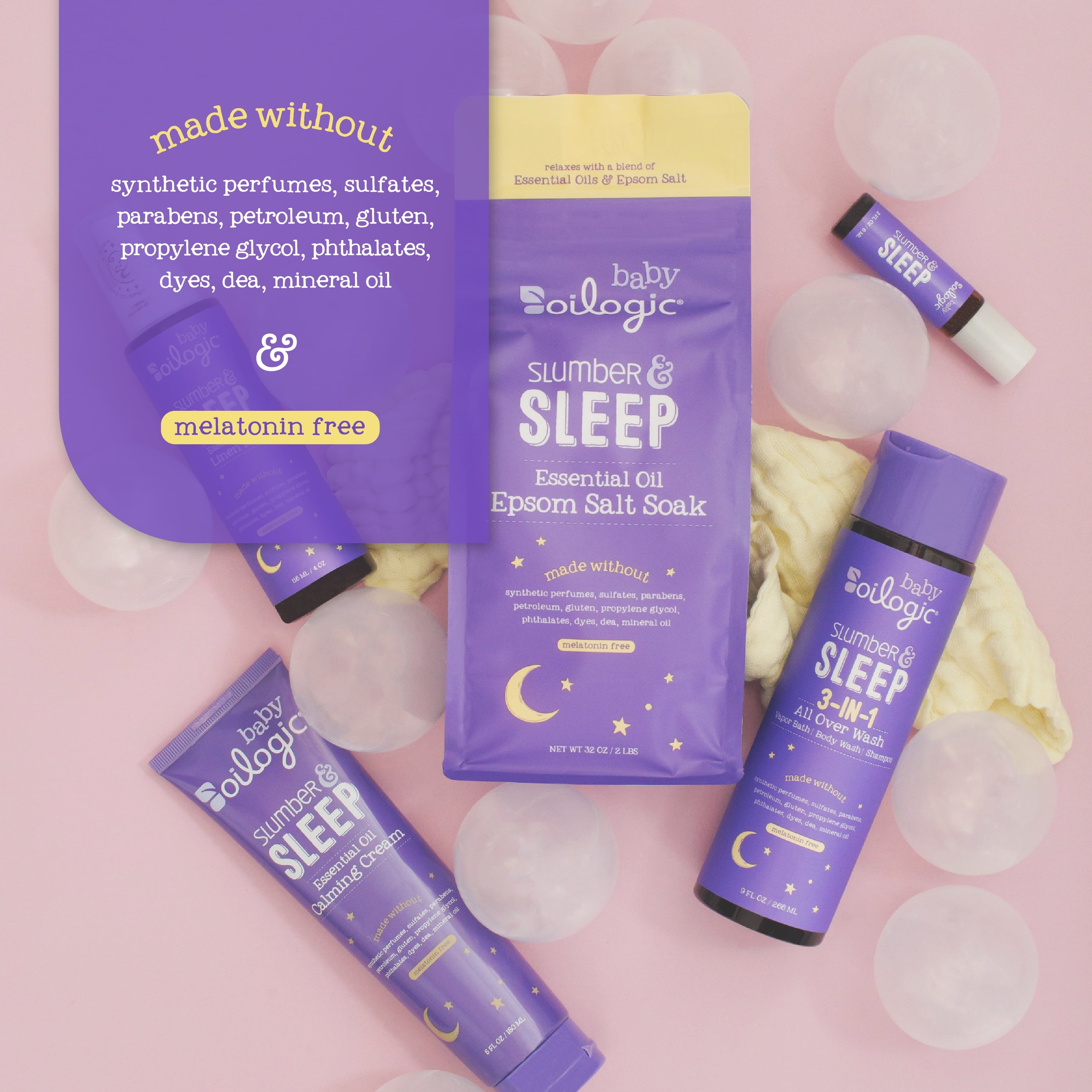 3 in 1 Slumber & Sleep Baby Safe Essential Oil Vapor Bath & Shampoo, 9 Fl Oz