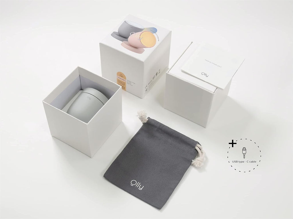 Light Therapy Lamp - Uv-Free LED with 140G Compact Size for Deep Sleep, Rechargeable, 2Step Brightness Mode, 25Minutes Automatic Timer - Daily Sunlight to Sleep Well