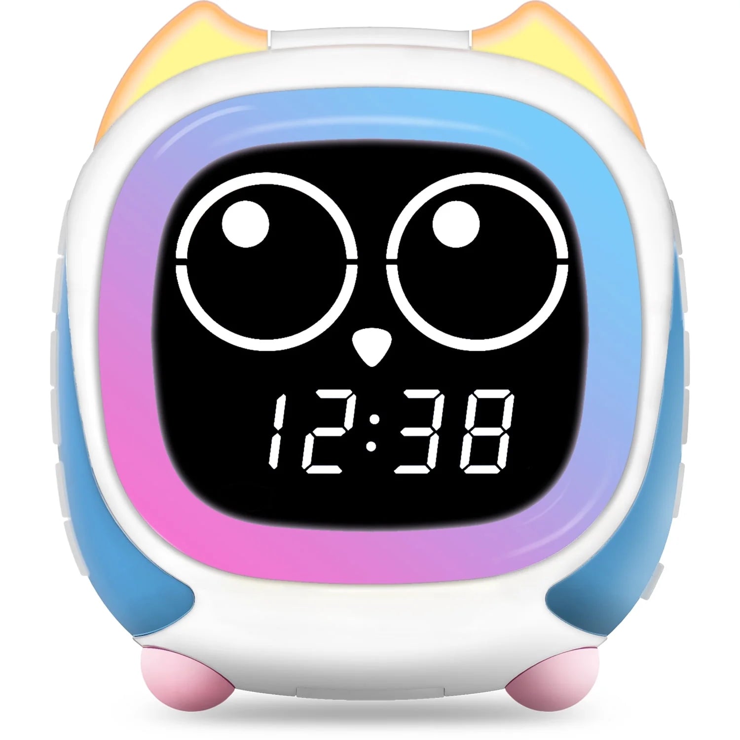 Addo Kids Alarm Clock,Sunrise/Sunset Simulation Bedside Lamp, Grow Children'S Clock Trainer,White Noise Sleep Sounds Wake up Clock Owl  CKS912
