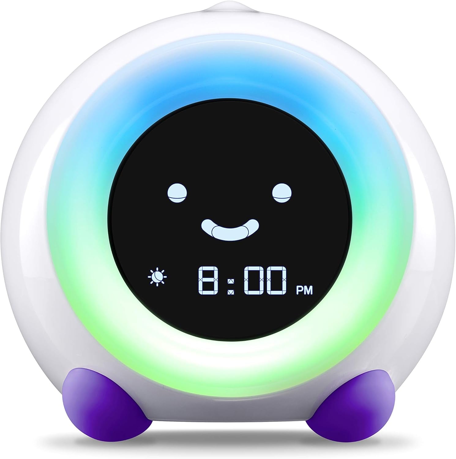 Mella: Kids Alarm Clock, Ready to Rise Children'S Sleep Trainer, Night Light, Sound Machine and OK to Wake for Toddlers and Kids - Bright Purple (Updated 2025)