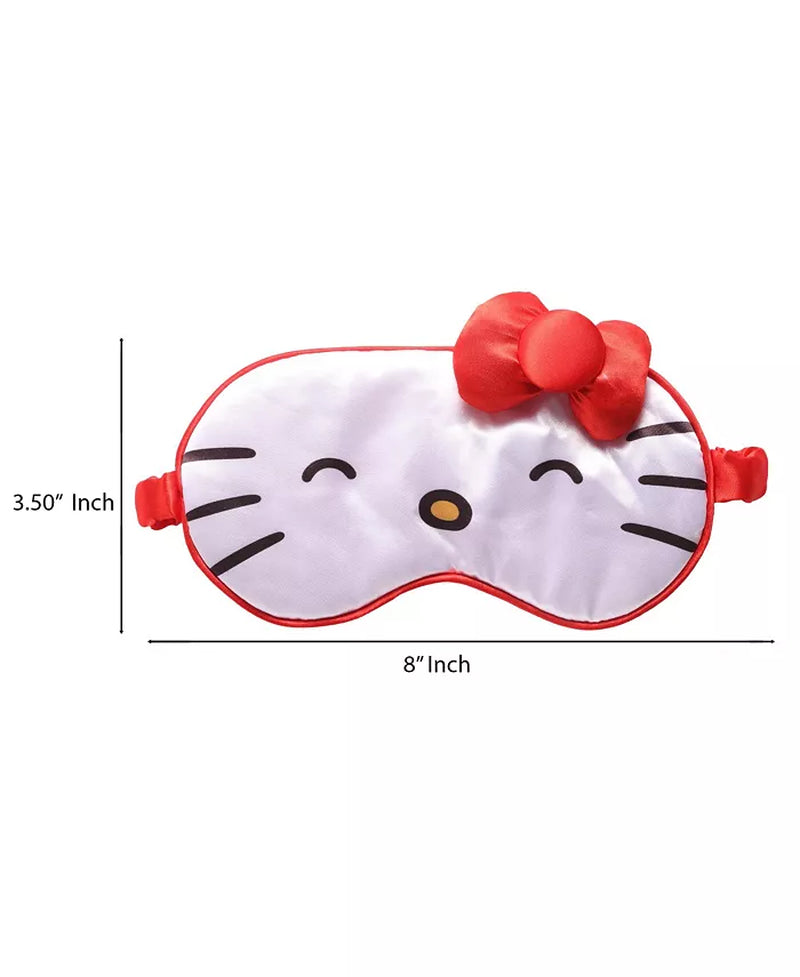 Sleep Mask Official License, Satin Eye Mask for Sleeping with 3D Bow, Sanrio Gifts