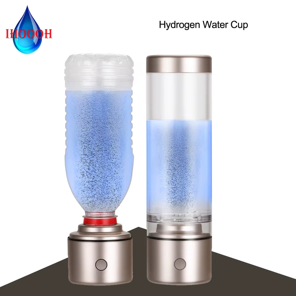 5000PPB Nano-Enriched Hydrogen Water Generator Bottle - Alkaline Anti-Aging Ionizer with Hydrogen-Oxygen Separation Technology