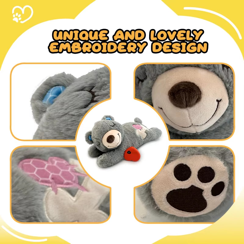 Puppy Heartbeat Dog Toys PP Cotton Stuffed Plush Dog Toy Great for Dog Sleep Aids Suitable for Small Medium and Large Dogs