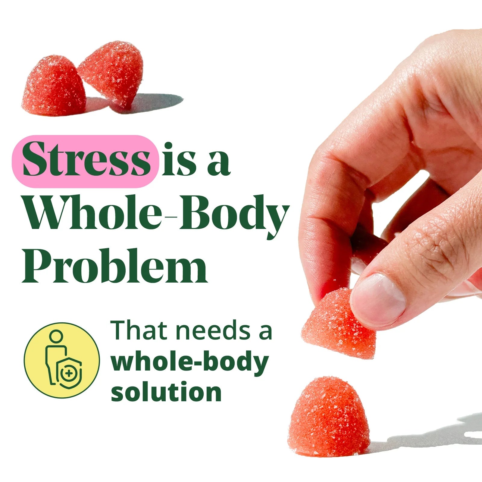 Stress Less Gummy with Cortisol Care® 60 Count – Balance Cortisol, Better Mood & Sleep