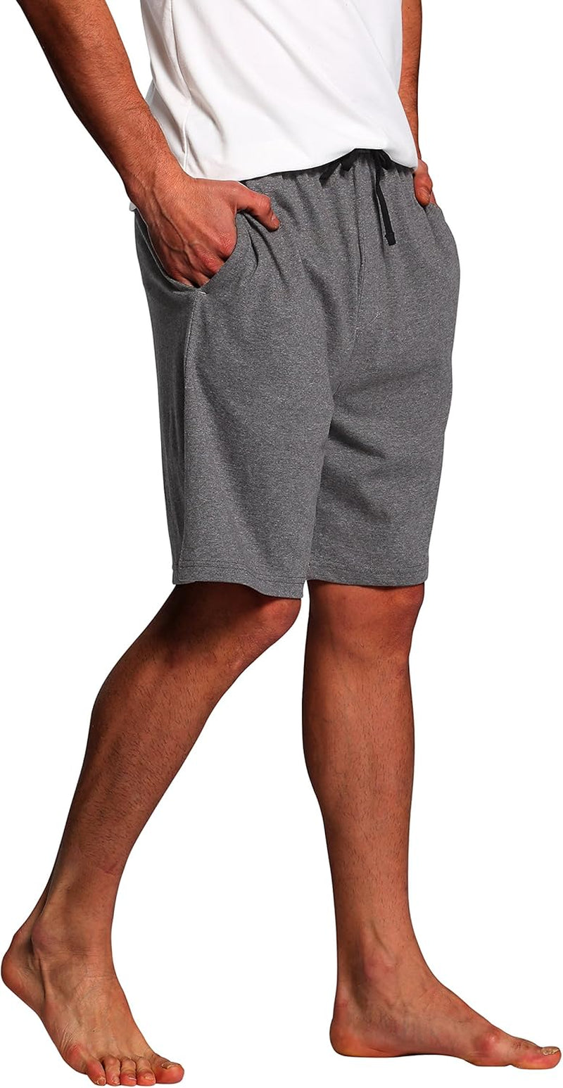 Men'S Sleep Shorts - 100% Cotton Knit Sleep Pajama & Lounge Wear