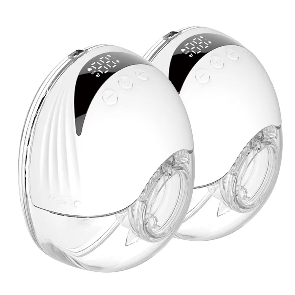 Wearable Electric Breast Pump Hands Free Electric Portable Breast Pump Bpa-Free with LED Display 4 Modes & 12 Levels