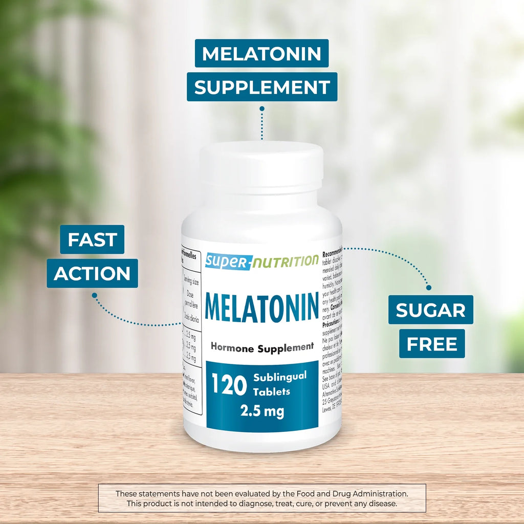 - Melatonin 2.5 Mg - Fast Acting - Sleep Aid - Dietary Supplement | Clean Label - Non-Gmo & Gluten Free - 120 Sublingual Tablets