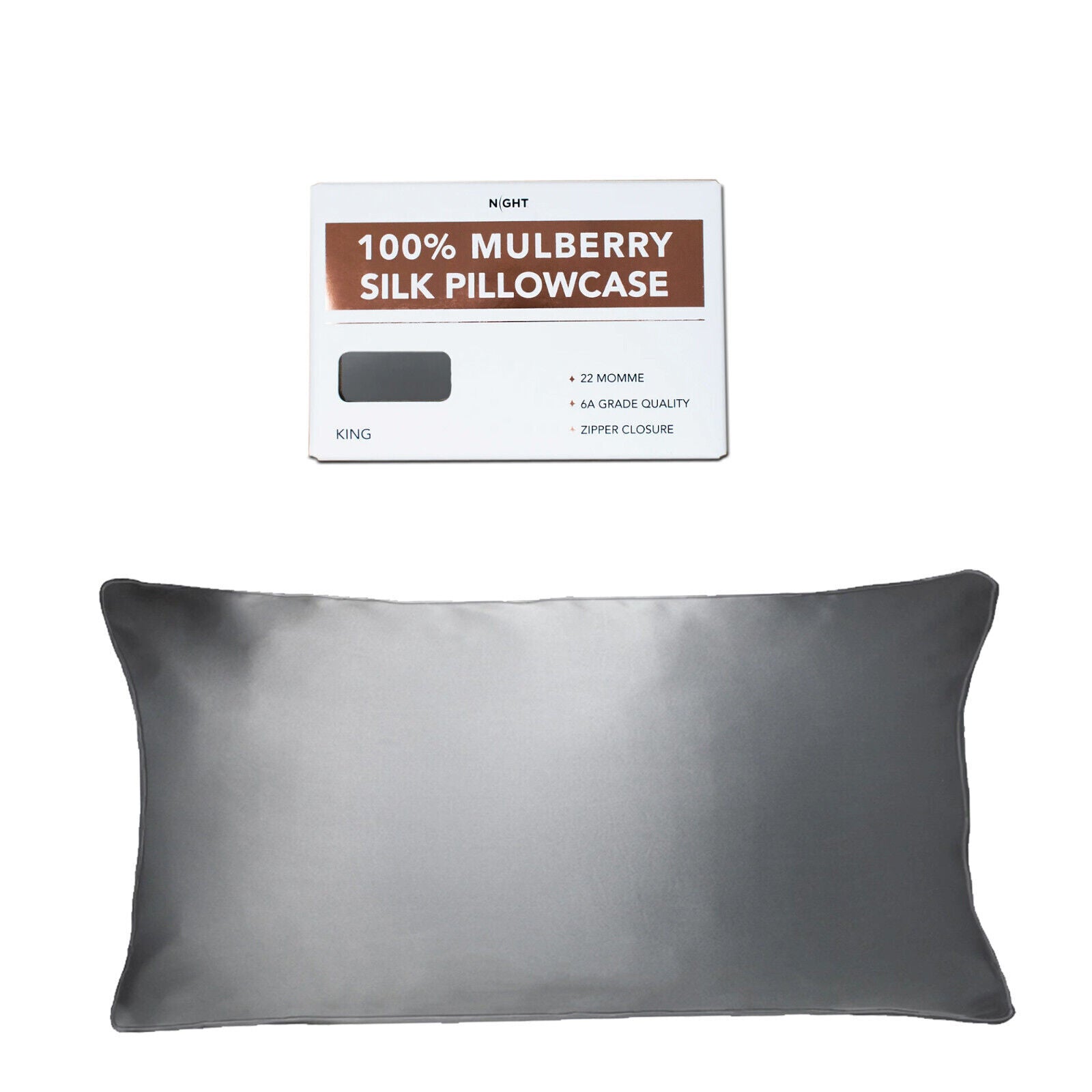 100% Mulberry Silk Pillowcase Christmas Gifts for Hair and Skin with Zipper