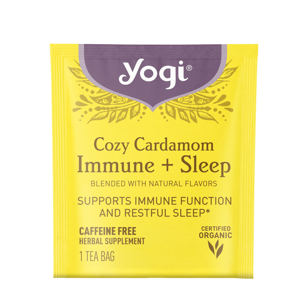Tea Cozy Cardamom Immune plus Sleep, Herbal Tea Bags, 16 Count