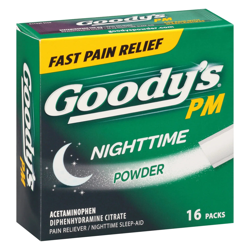 (2 Pack)  PM for Pain with Sleeplessness Nighttime Powder, Sleep Support, 16 Powder Sticks